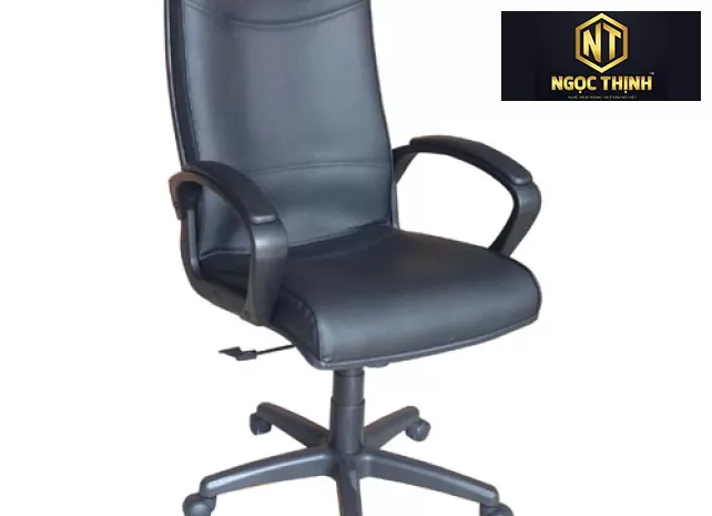 Ghế lãnh đạo lưng cao, đệm tựa ghế liền khối bọc da CN hoặc Pvc SG702B